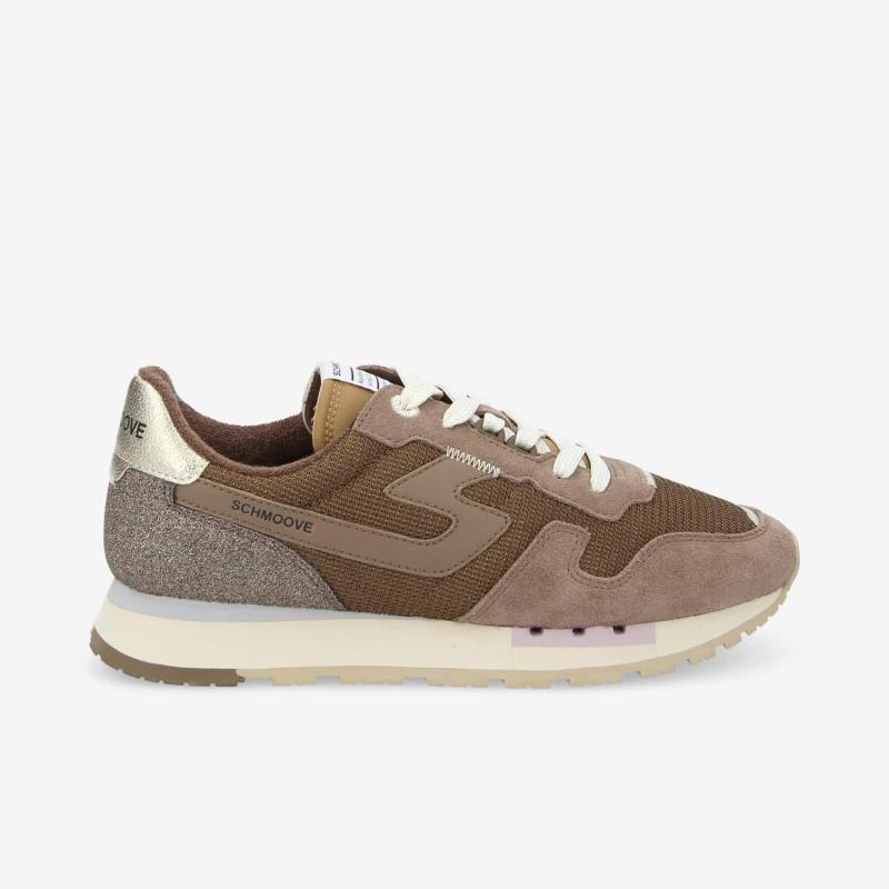 ATHENE RUNNER W - KNIT/SUEDE/SPAN - BRUN/ANTIK